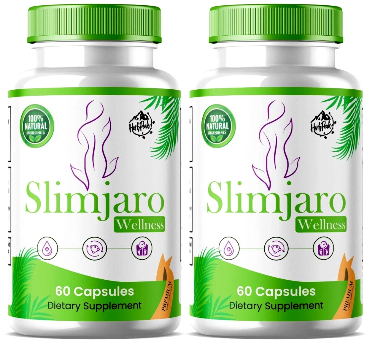 SlimJaro Slim Jarrow Health Capsules SlimJaro Advanced Wellness 120Caps 2Bottles