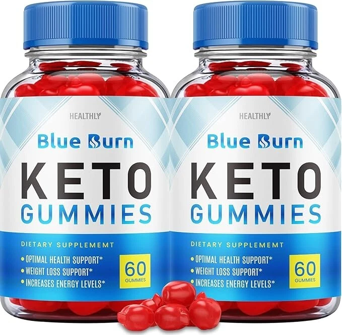 Blue Burn Keto + ACV Gummies Weight Loss Support Supplement (120 Gummy) 2-Pack