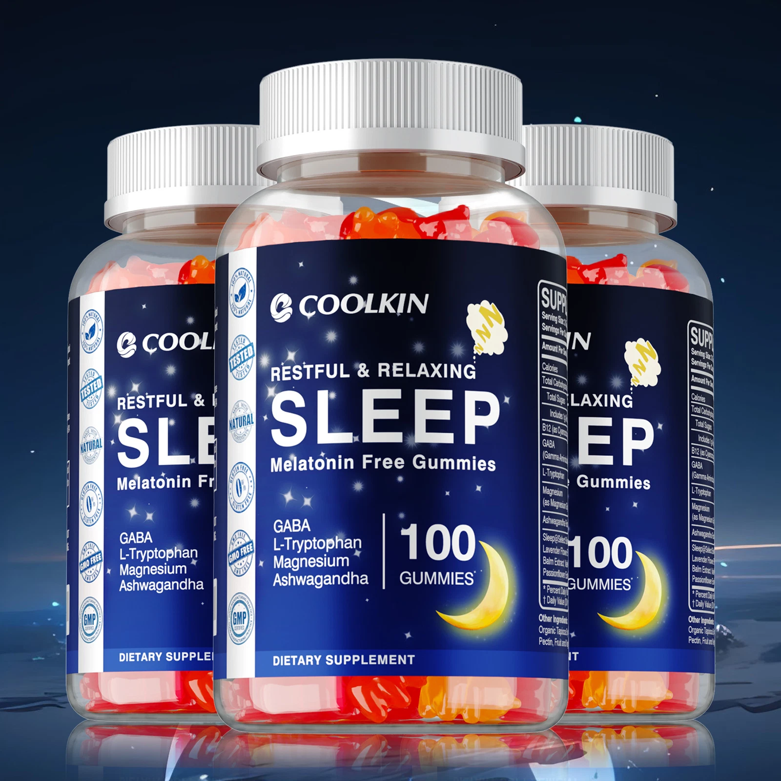 Sleep - L-Tryptophan, Ashwagandha - Sleep Habits, Relieve Stress, Sleep Support