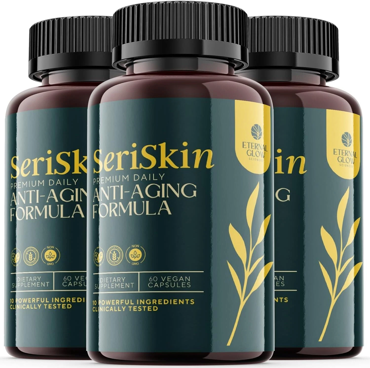 Seriskin Pills - Seriskin Skin Health Support Supplement - 3 Pack