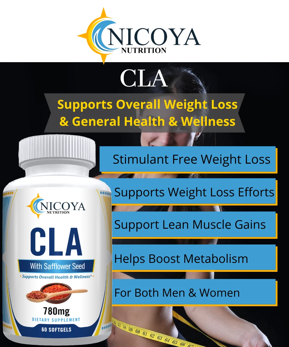 CLA- Boost Metabolism, Health & Support Weight Loss for Men & Women 780mg 60ct