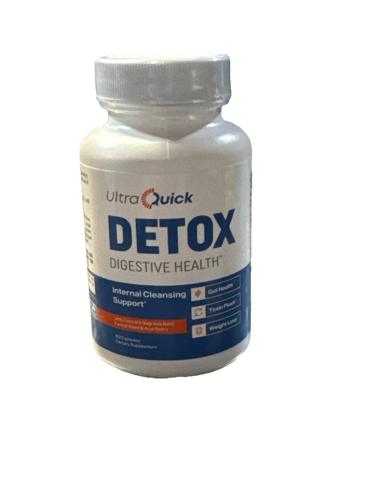 Ultra Quick DETOX Digestive Health 60 Capsules-Exp 08/26 #L15