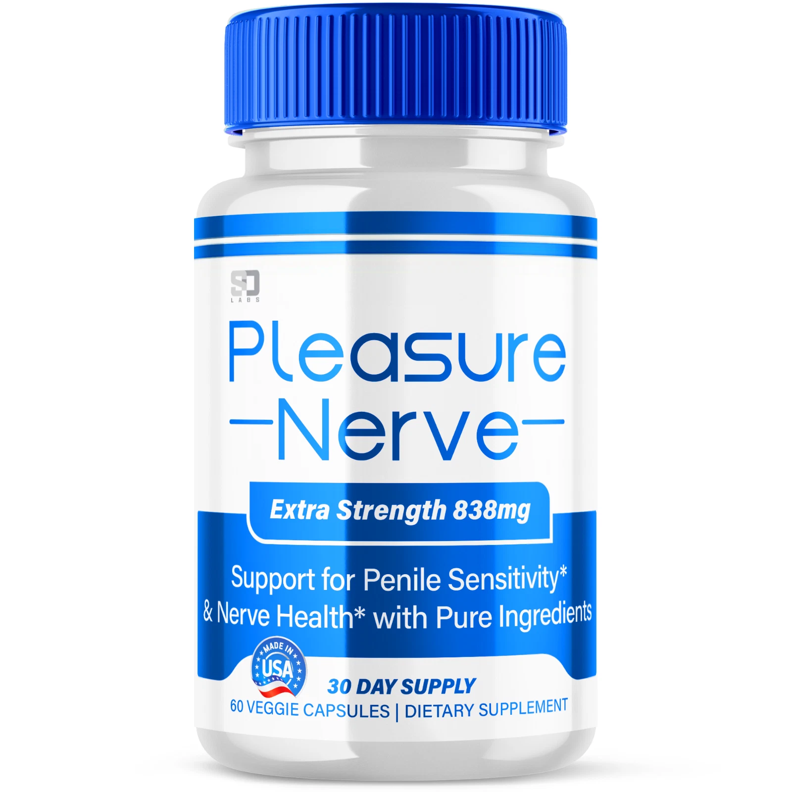 Pleasure Nerve Extra Strength Support Nerve Health & Performance 60 Capsules