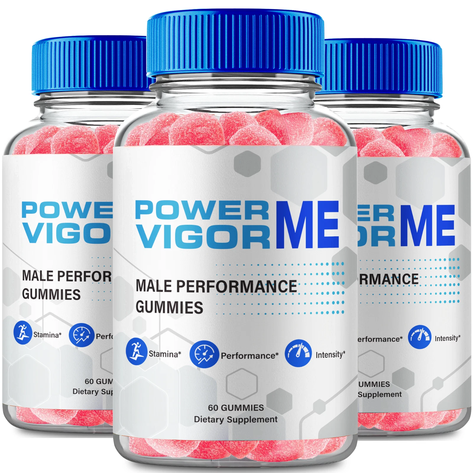 (3 Pack) Power Vigor Me Male Gummies, PowerVigorMe for Men Endurance and Stamina