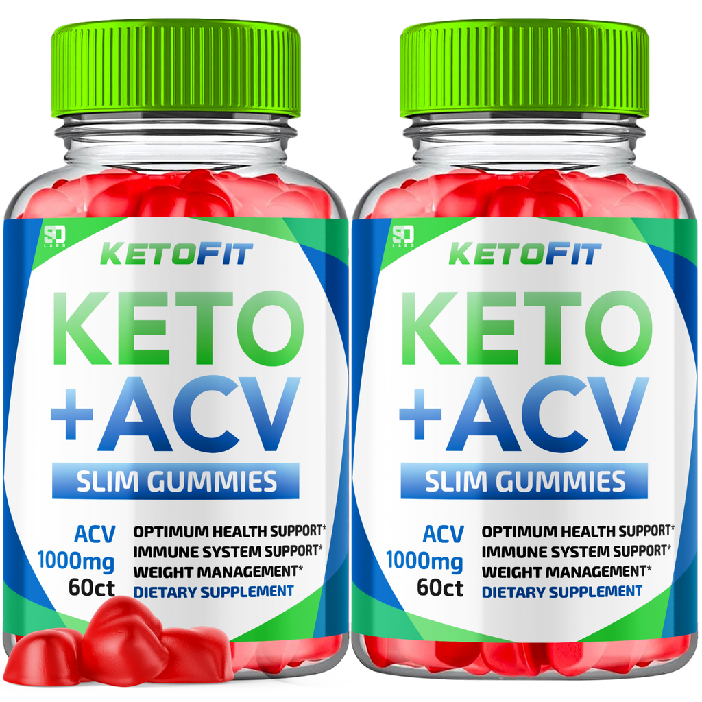 (2 Pack) KetoFit Keto + ACV Gummies, Keto Fit + ACV Weight Loss (120 Gummies)
