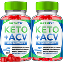 (2 Pack) KetoFit Keto + ACV Gummies, Keto Fit + ACV Weight Loss (120 Gummies)