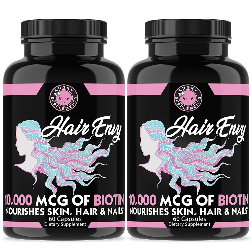 Best Hair & Skin Hair Envy 10,000mcg Biotin and Keratin Nourish Hair, 2 pack