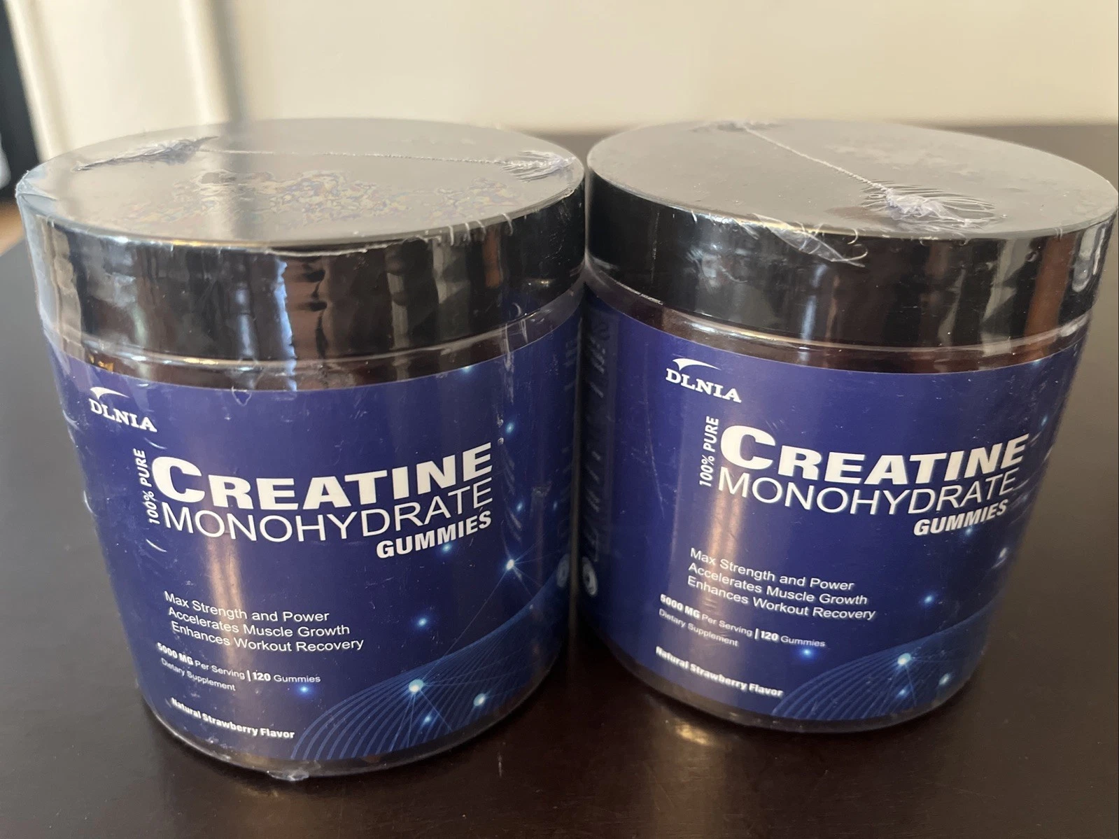 X2 DLNIA Creatine Monohydrate 5000 MG 120 Gummies Strawberry Flavor Exp 06/2026