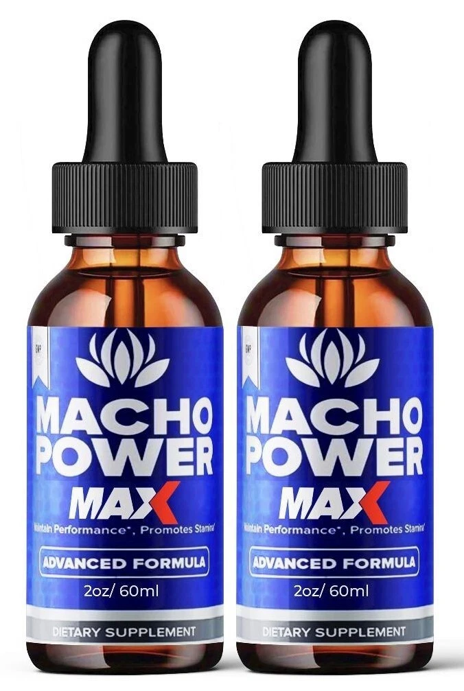 (2 Pack) Macho Power MAX Drops for Men, MachoPower Maximum Performance