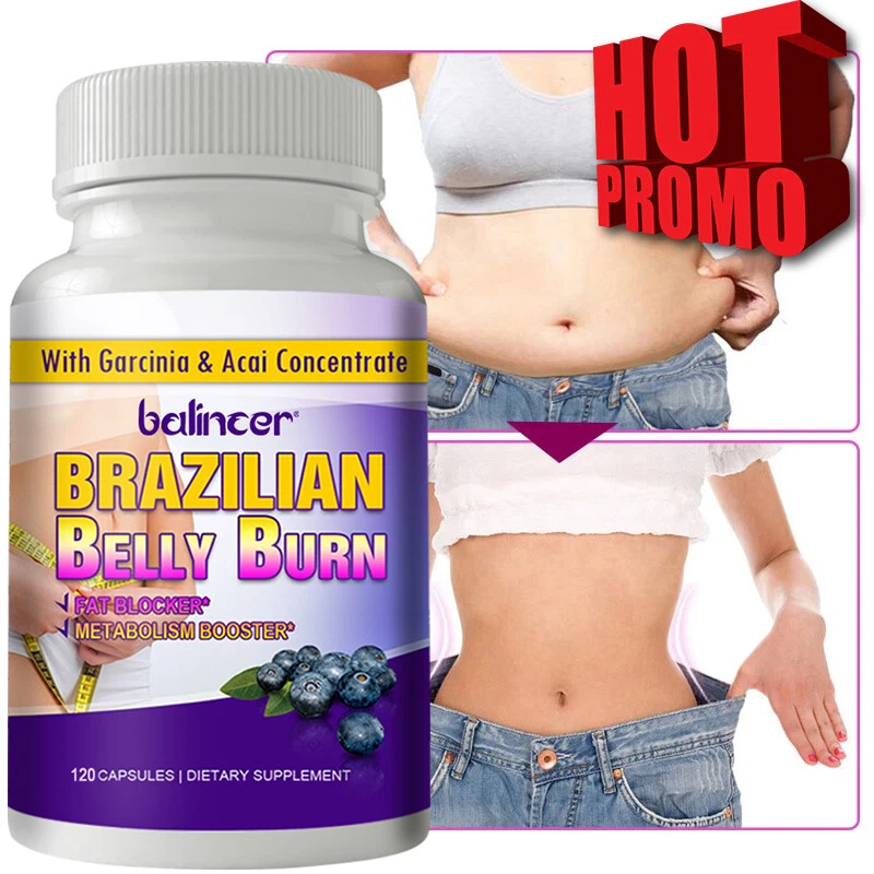 Belly Burn Fat Burner Weight Loss Energy Boost Metabolism 120 Capsules