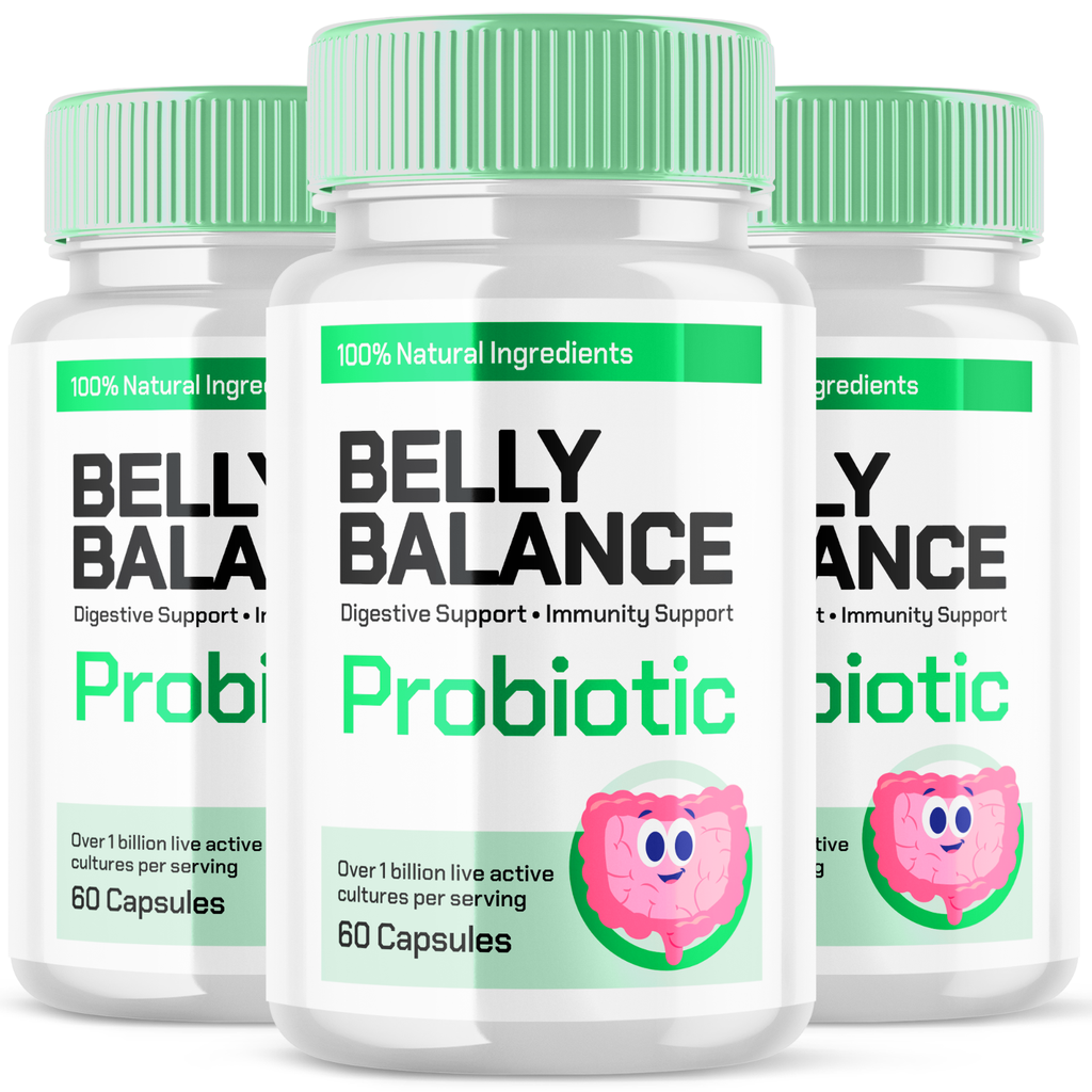 Belly Balance Advanced Digestive Support Probiotics Gut Supplement, 180 Capsules