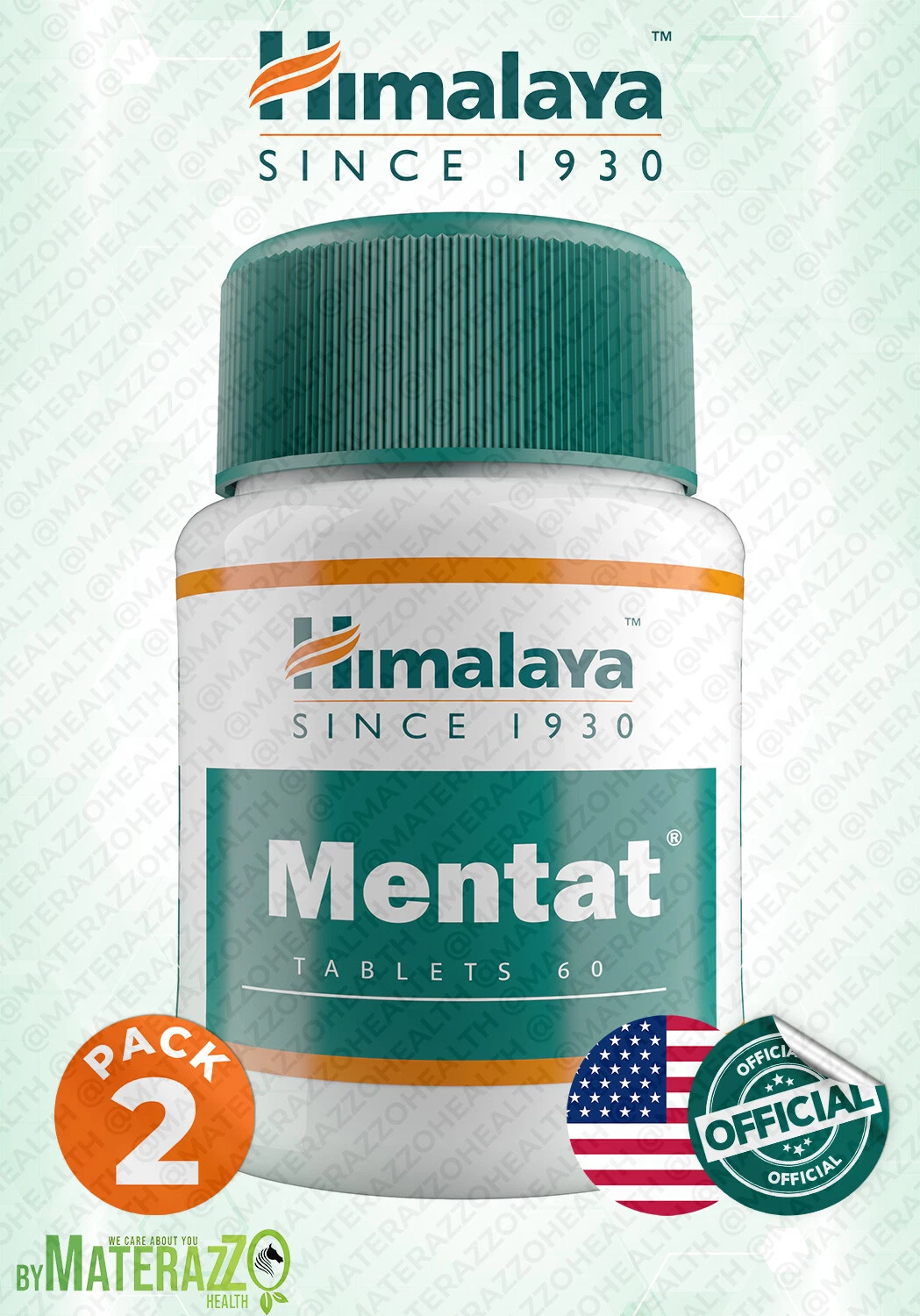 2 BOX 120 TABLETS MENTAT HIMALAYA OFFICIAL DOCUMENTS MEMORY HEALTH