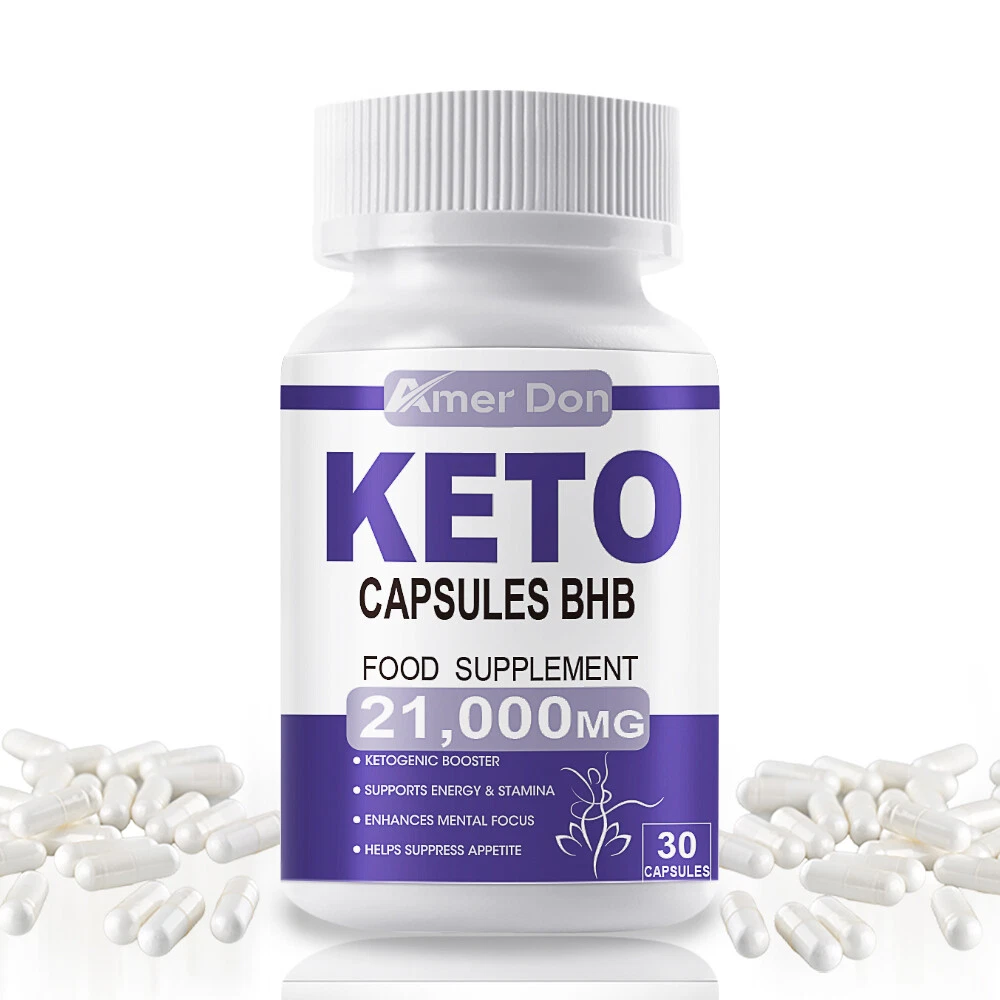 21000mg Keto BHB Capsules Diet ACV Weight Loss Fat burner Appetite Suppressant