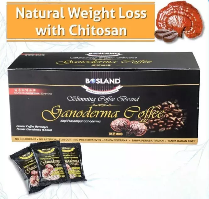 BOSLAND Slimming Coffee Ganoderma Premix Coffee Instant 3 in 1 for Weight Loss