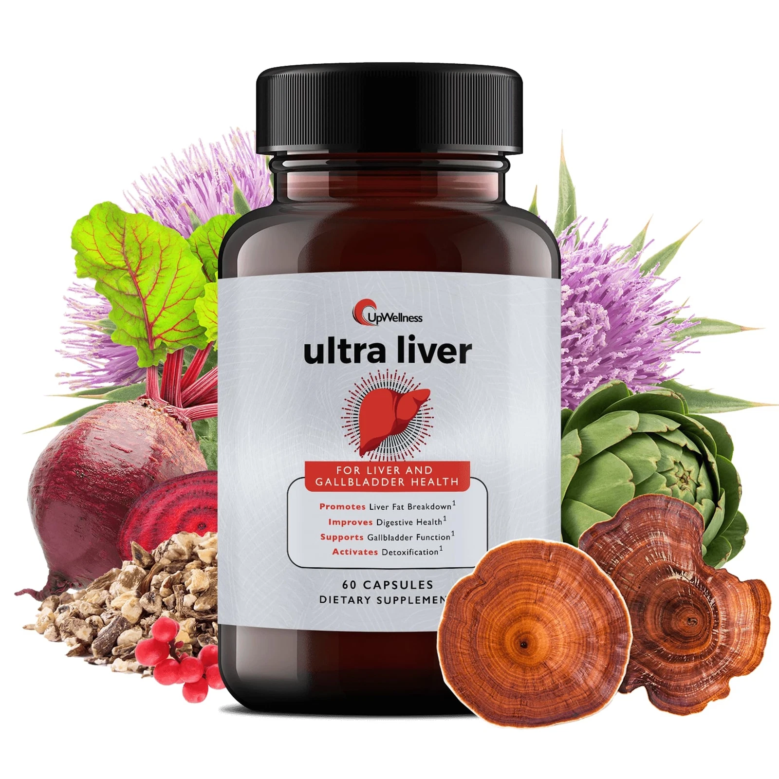Ultra Liver Supplement for Liver Health and Gallbladder Support - 60 caps