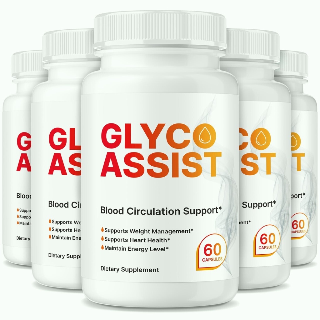 (5 Pack) Glyco Assist Glycogen Support Capsules, Advanced Blood Formula
