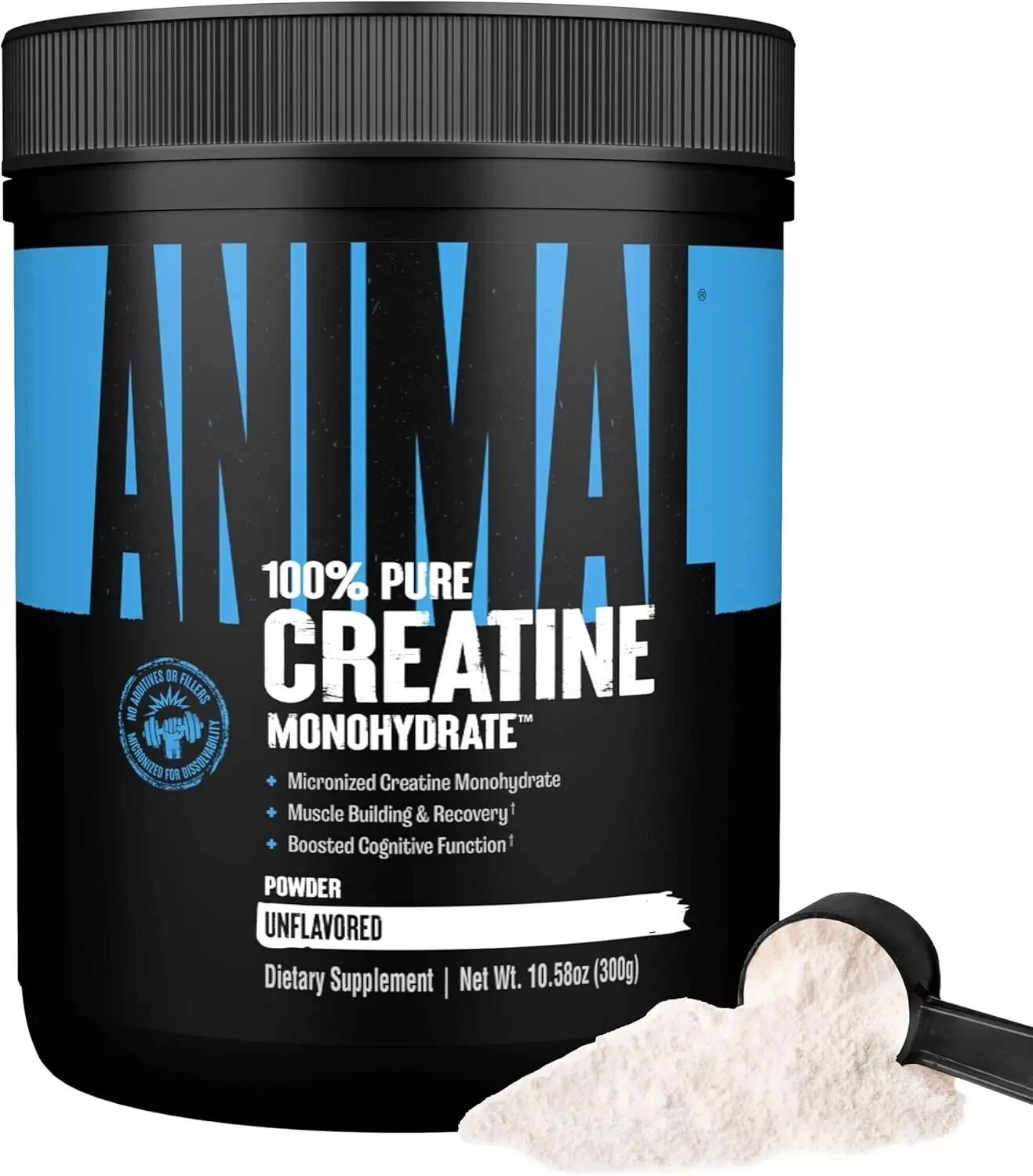 Universal Animal Micronized Creatine Monohydrate Powder Unflavored 300 Grams NEW
