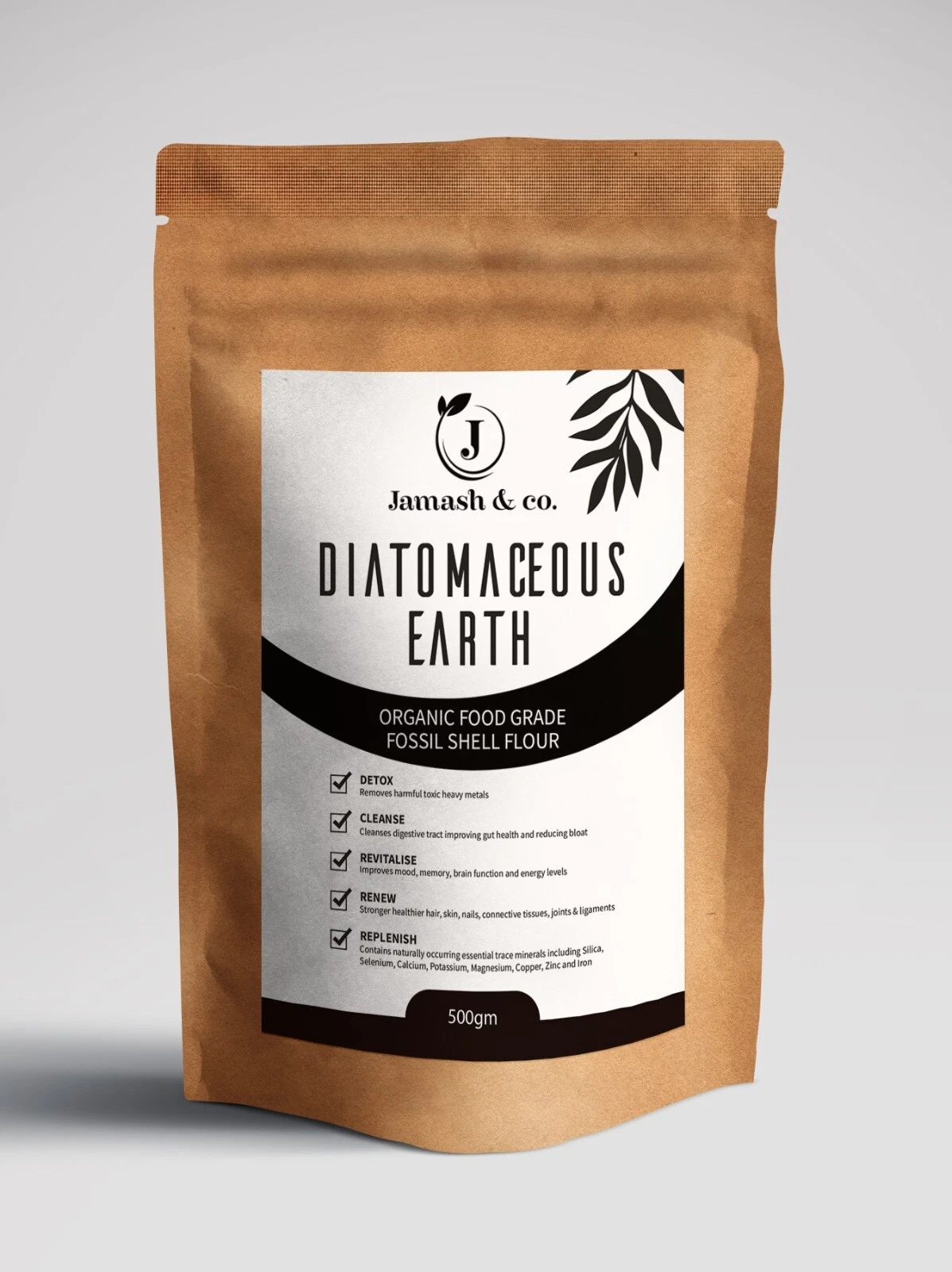 Diatomaceous Earth Organic ULTRA FINE Food Grade Fossil Shell Powder- 500gm