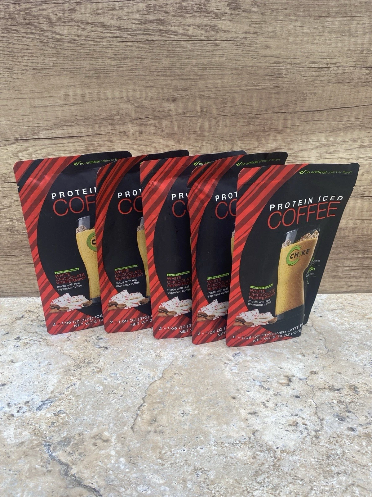 Chike Protein White Chocolate Peppermint Iced Coffee 2.19 oz Lot 5