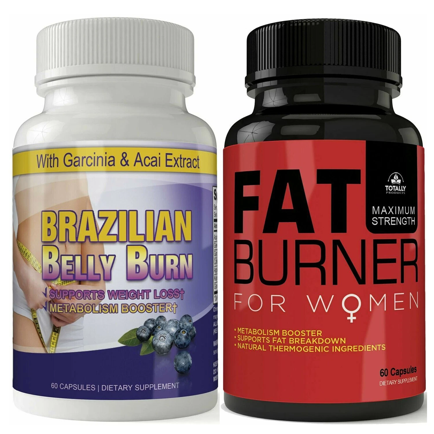 Garcinia Acai Berry & Women's Fat Burner Weight Loss Metabolism Booster Capsules