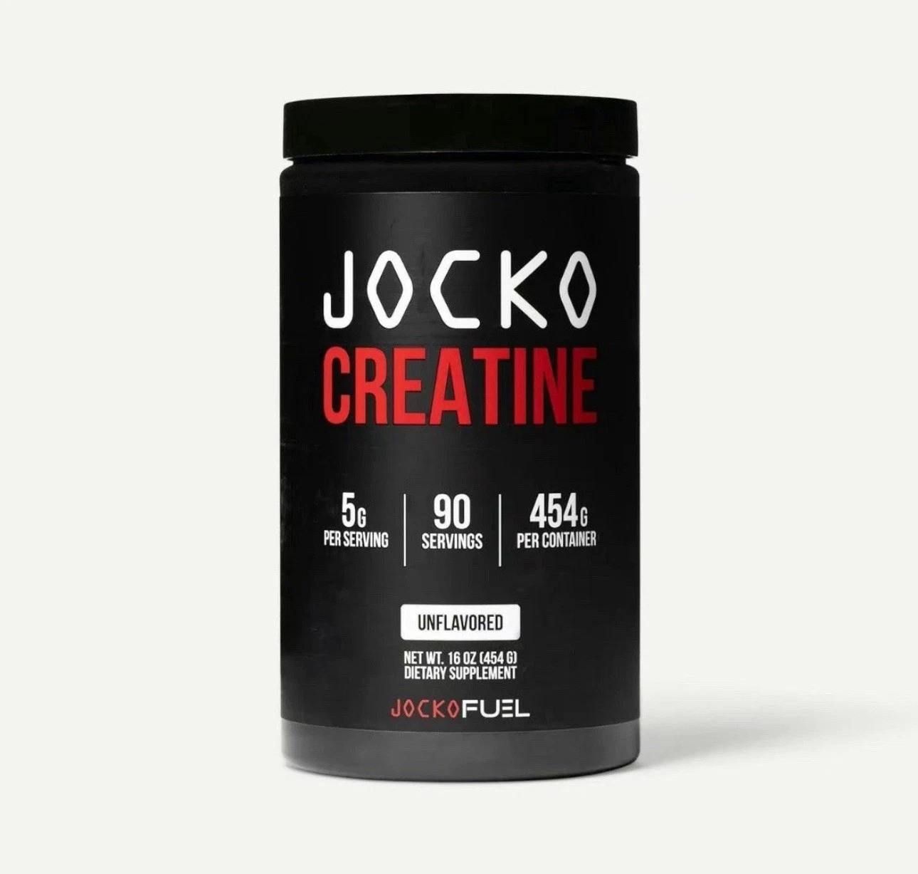 JOCKO Creatine Powder 454 Grams 16 Ounces Unflavored 90 Servings Ex:2/2027
