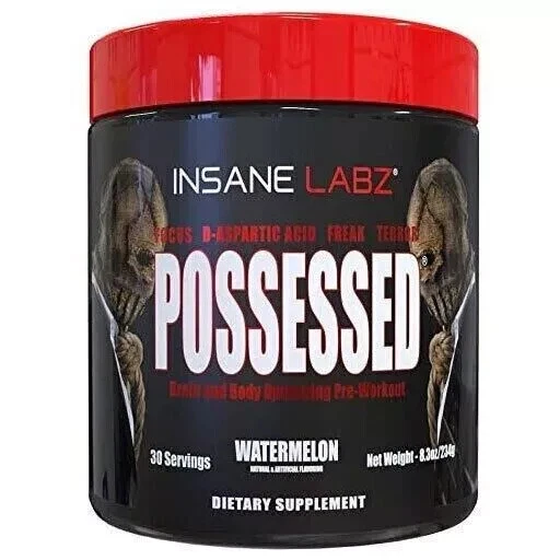 Insane Labz Possessed Premium Test Boosting Pre-Workout 30 Servings Watermelon