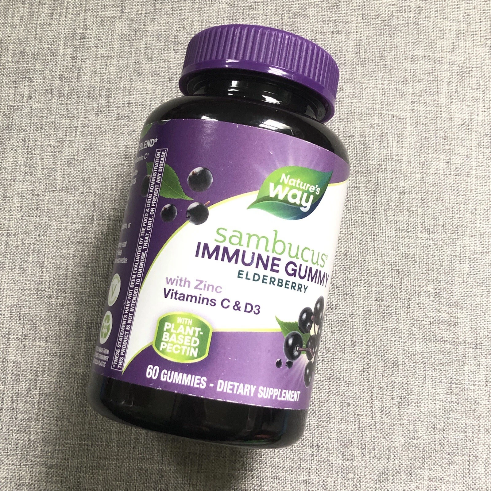 NWT SEALED Nature’s Way Sambucus Immune Gummy Supplement Elderberry 60 Gummies