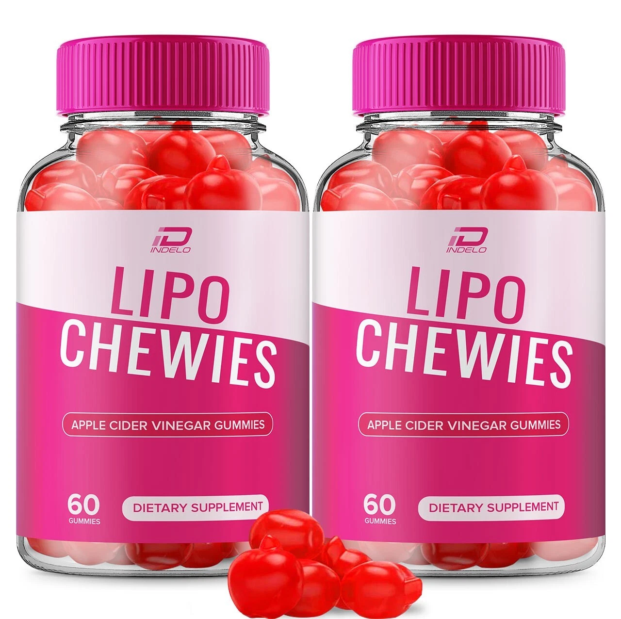 (2 Pack) Lipo Chewies ACV Gummies - LipoChewies ACV Gummies, Vitamin B12