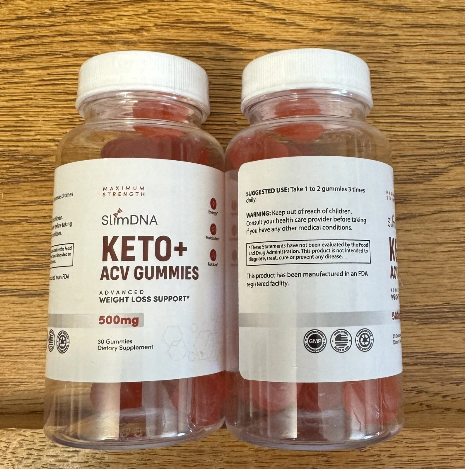 Slim DNA Keto ACV Gummies 4 Bottle Lot