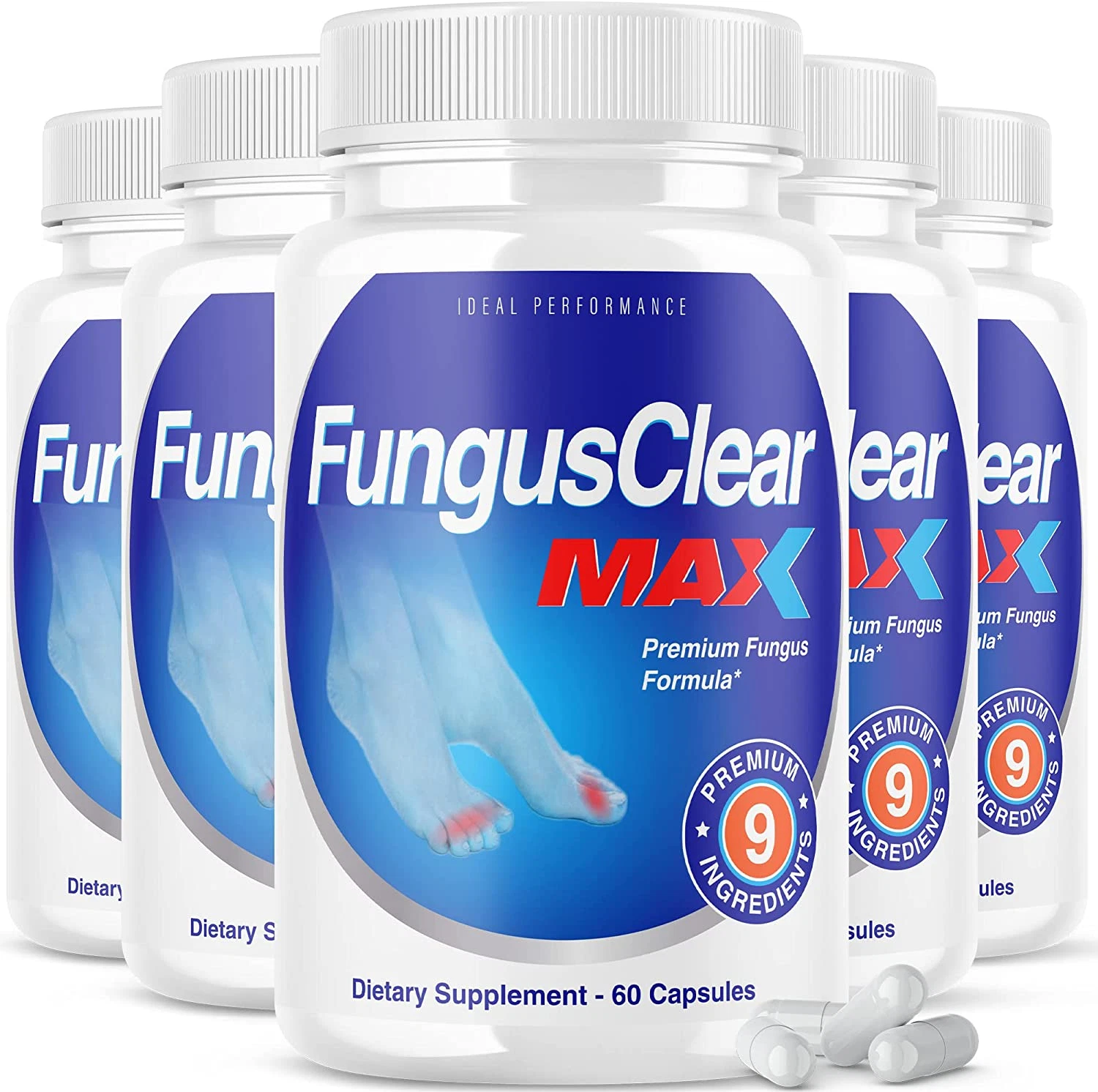 (5 Pack) Fungus Clear Max Toenail Pills (300 Capsules)