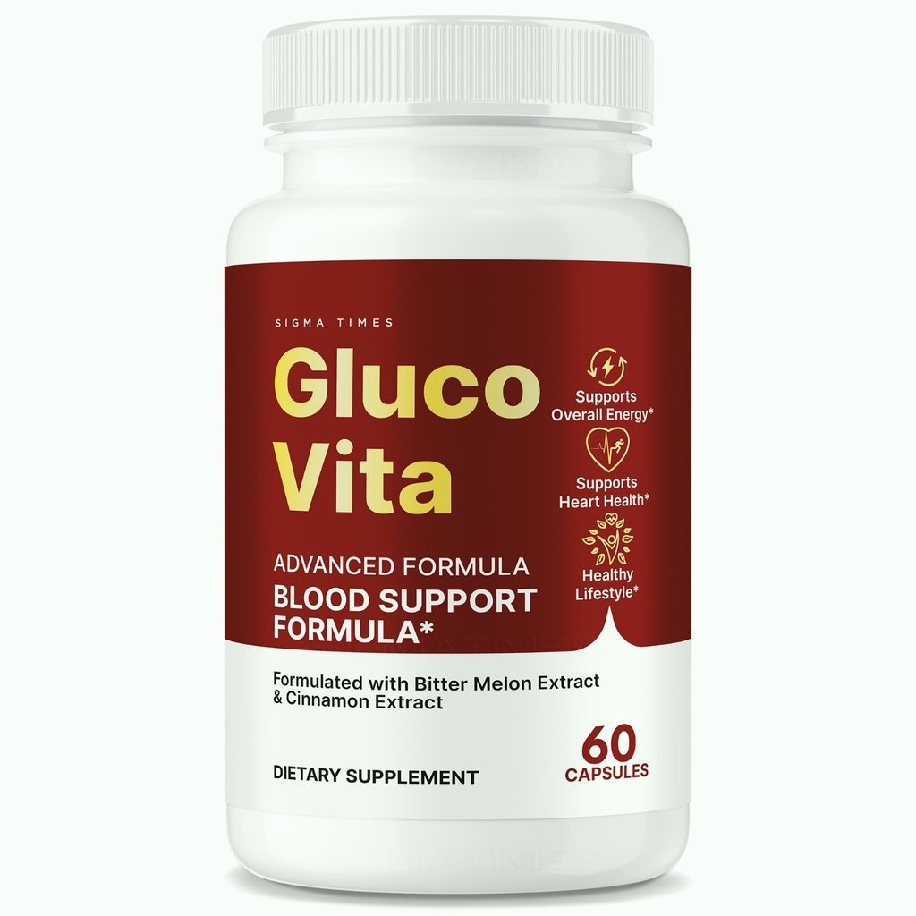 Gluco Vita Pills, GlucoVita Blood Support, Glucose Vita 60ct