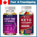 Keto ACV Gummies Night Time Fat burner Capsules Weight Loss Appetite Suppressant
