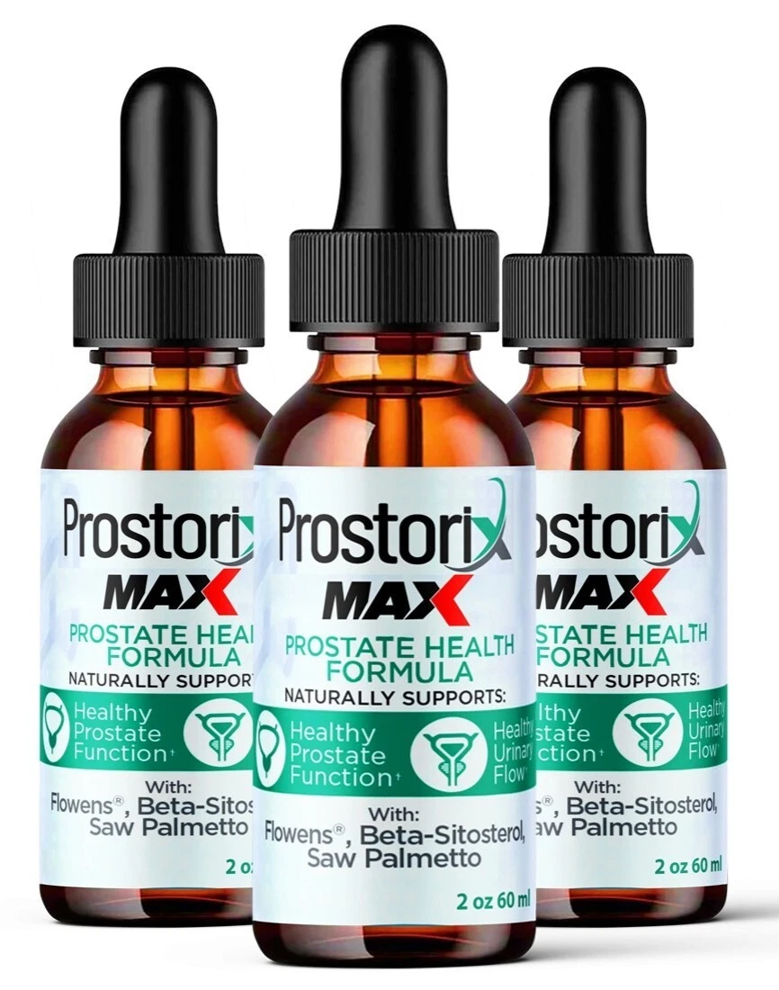 (3 Pack) Prostorix MAX Advanced Urinary Aid Drops to Support Prostate Functions