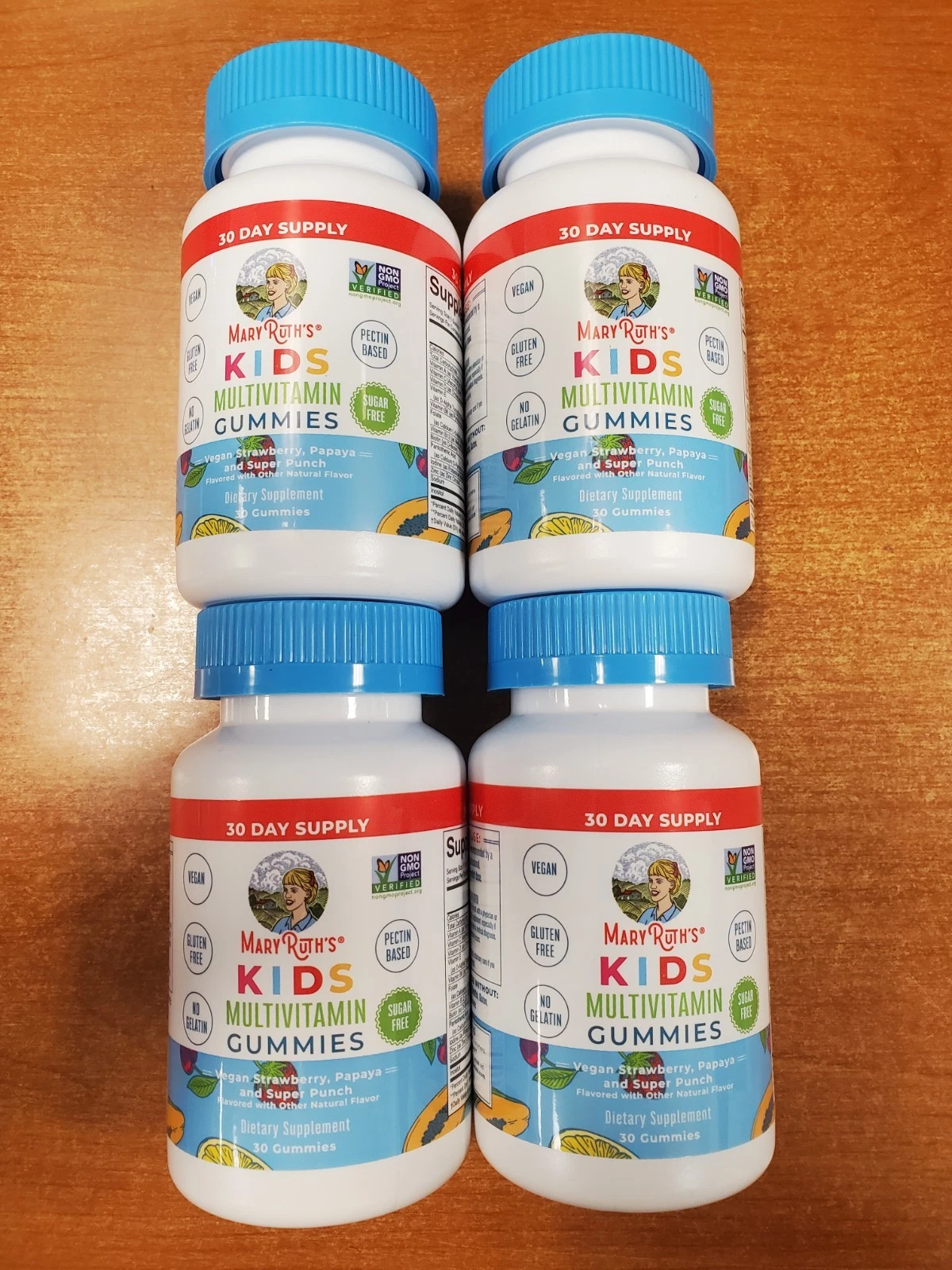 4 Bottles of 30 Gummies: MARY RUTH’S Kids Multivitamin (Exp 11/30/25) 0888-R2P7