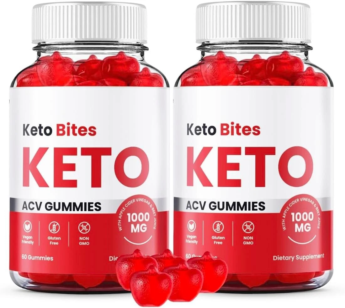 (2 Pack) Keto Bites ACV Gummies - Keto Bites - KetoBites Gummies For Weight Loss