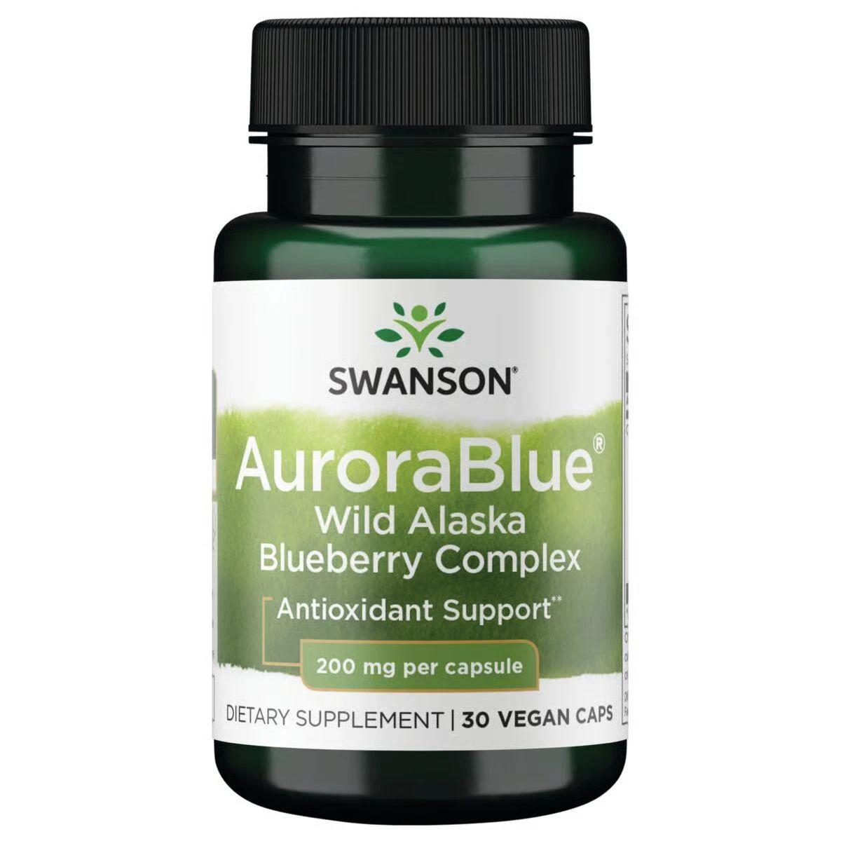 Swanson Aurorablue Wild Alaska Blueberry Complex 200 mg 30 Veggie Capsules