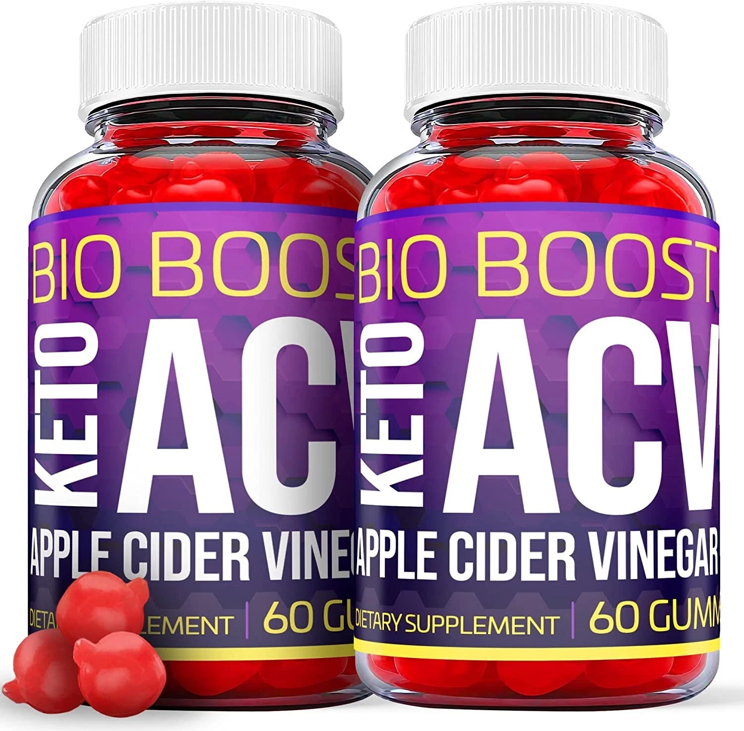 (2 Pack) Bio Boost Keto Gummies - Bio Boost Keto ACV Gummies Weight Loss - 120