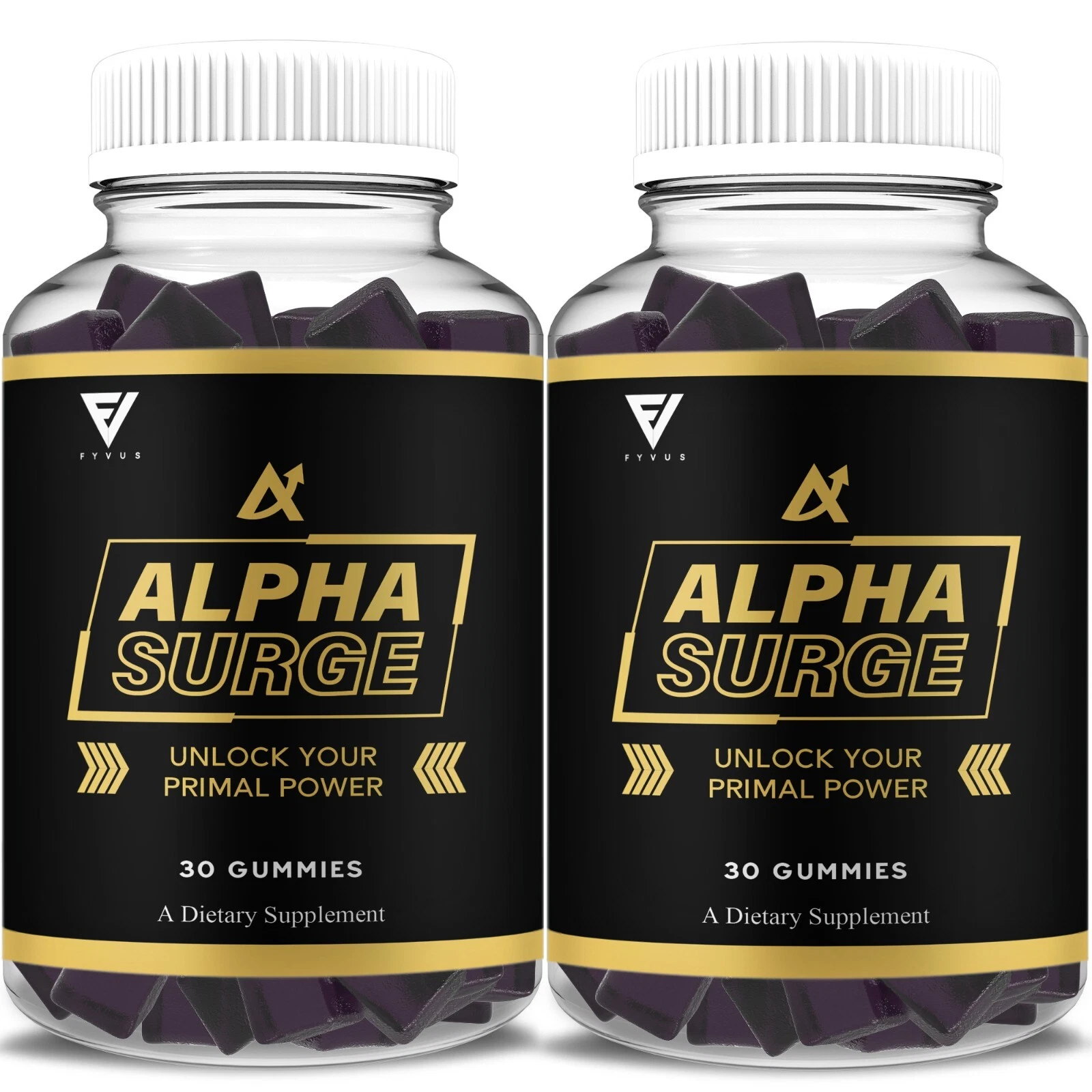 (2 Pack) Alpha Surge Male Gummies, AlphaSurge Maximum Support (2 Month Supply)