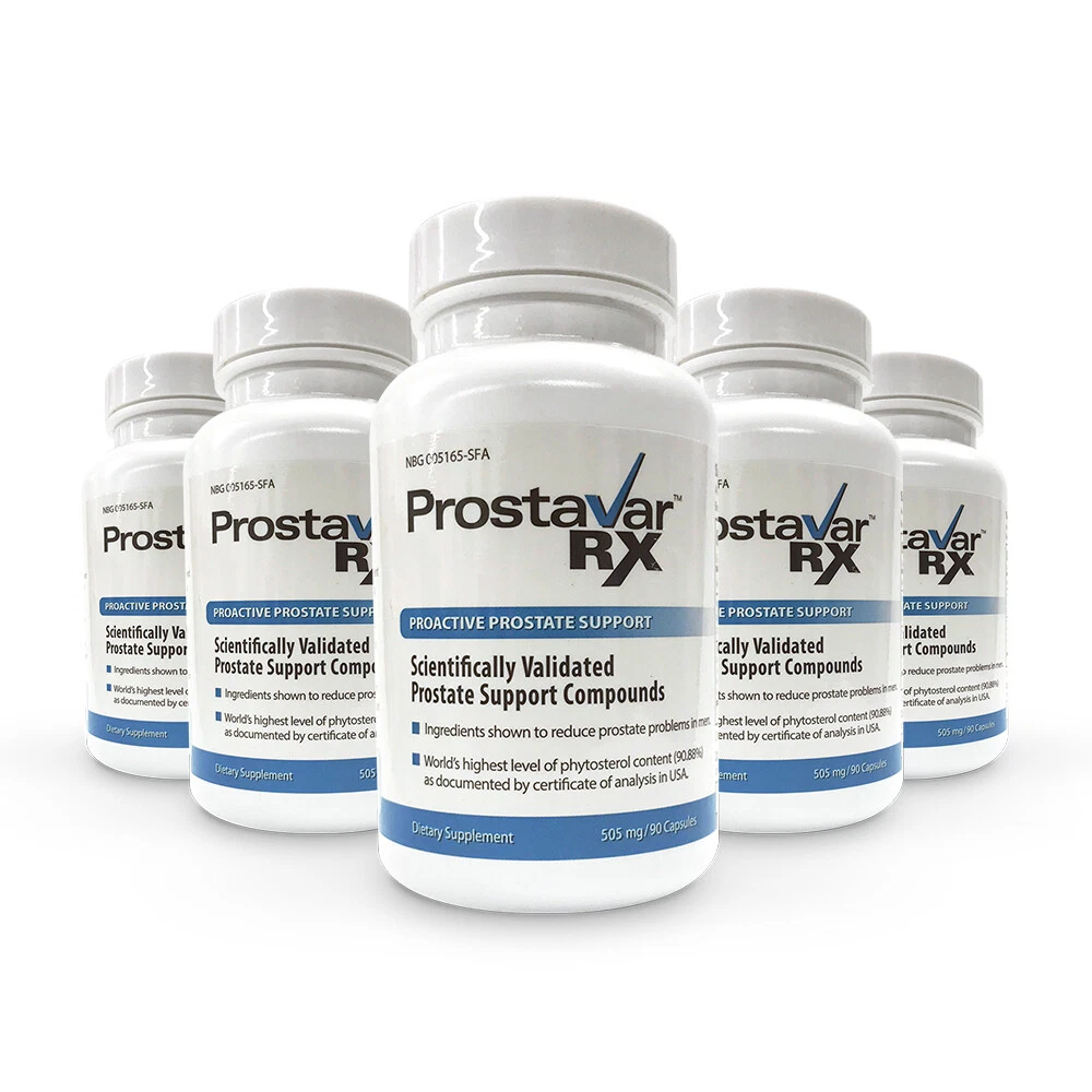 PROSTAVAR RX - 5 Bottles - Proactive Prostate Support - MFG Direct & Fresh!