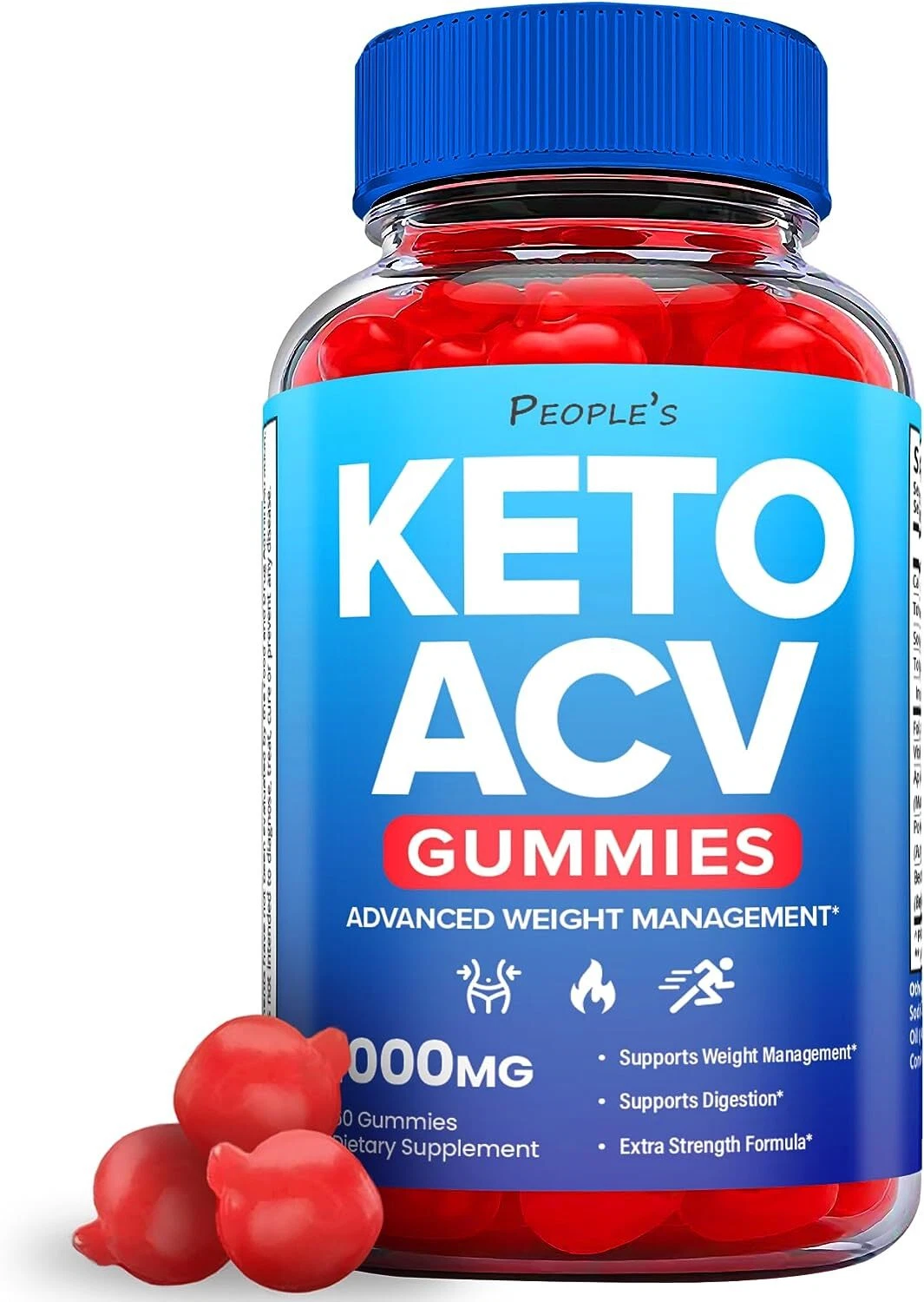 People's Keto Gummies - People's ACV Keto Gummys For Weight Loss OFFICIAL-1 Pack