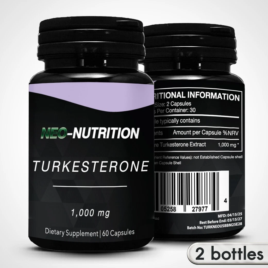 TURKESTERONE 1000MG 💪MUSCLE GROWTH 🔥FAT LOSS ⚡ ENERGY 😴 SLEEP 💥RECOVERY x2