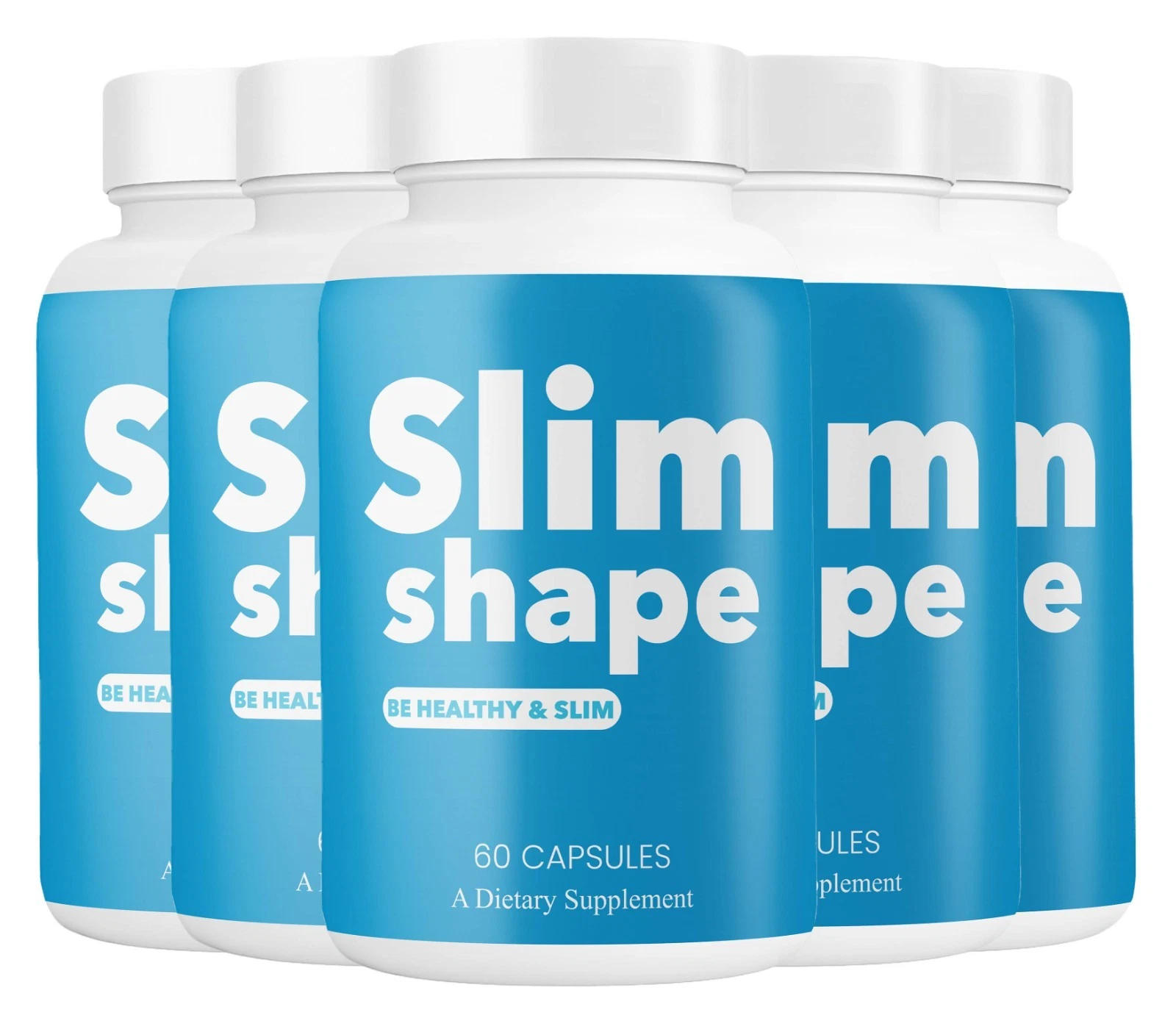(5 Pack) Slim Shape Pills for Weight Loss, Advanced SlimShape Fat Burner Formula