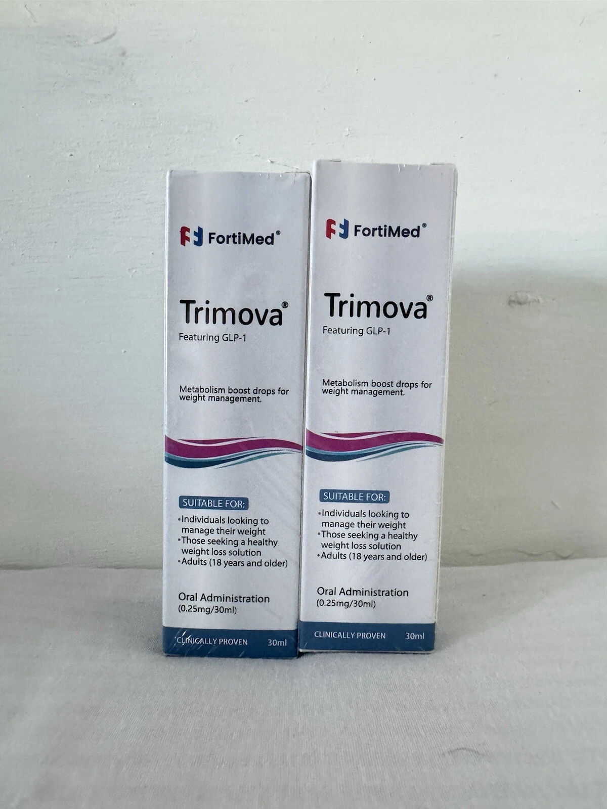 Lot of 2 Trimove GLP-1 Metabolism Boost Drops 2 x 30 ml WEIGHT LOSS & MANAGEMENT