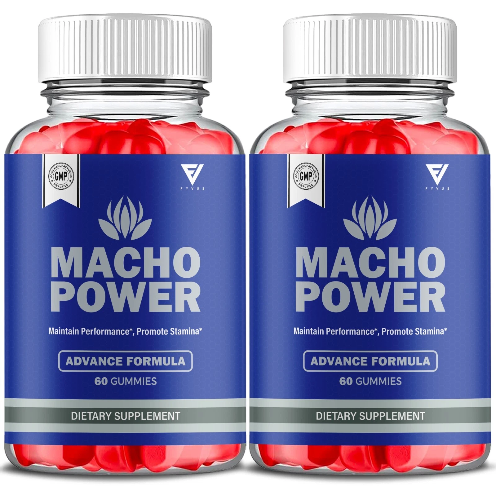 (2 Pack) Macho Power Gummies, MachoPower Maximum Performance (120 Gummies)