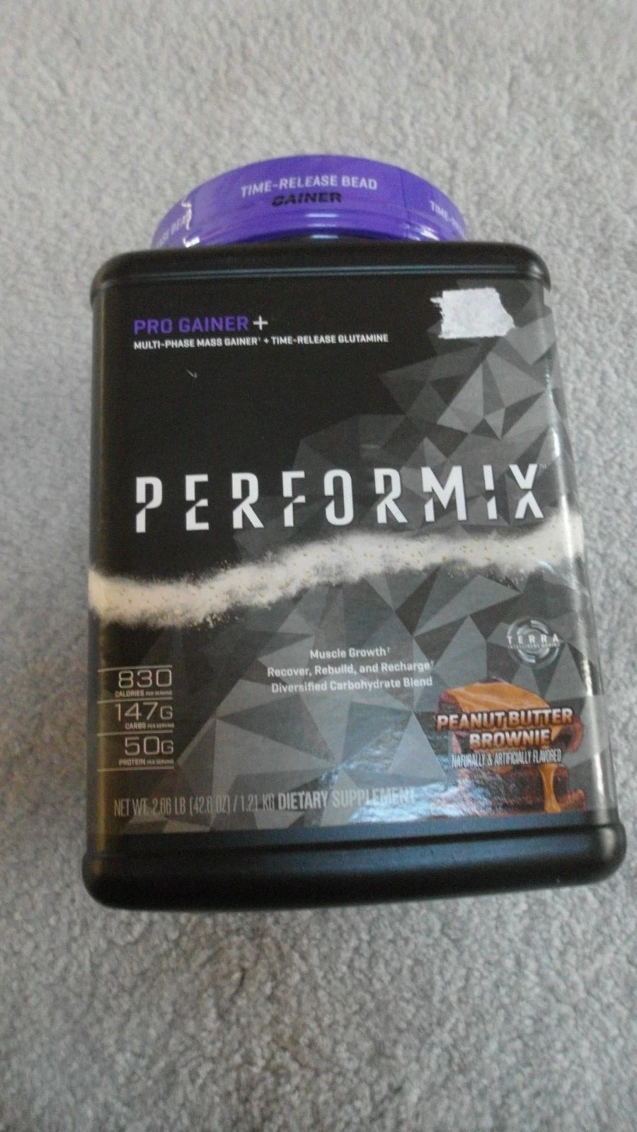 Performix Pro Gainer+ Multi-Phase Mass Gainer 2.69 lbs 10 Servings PB Brownie
