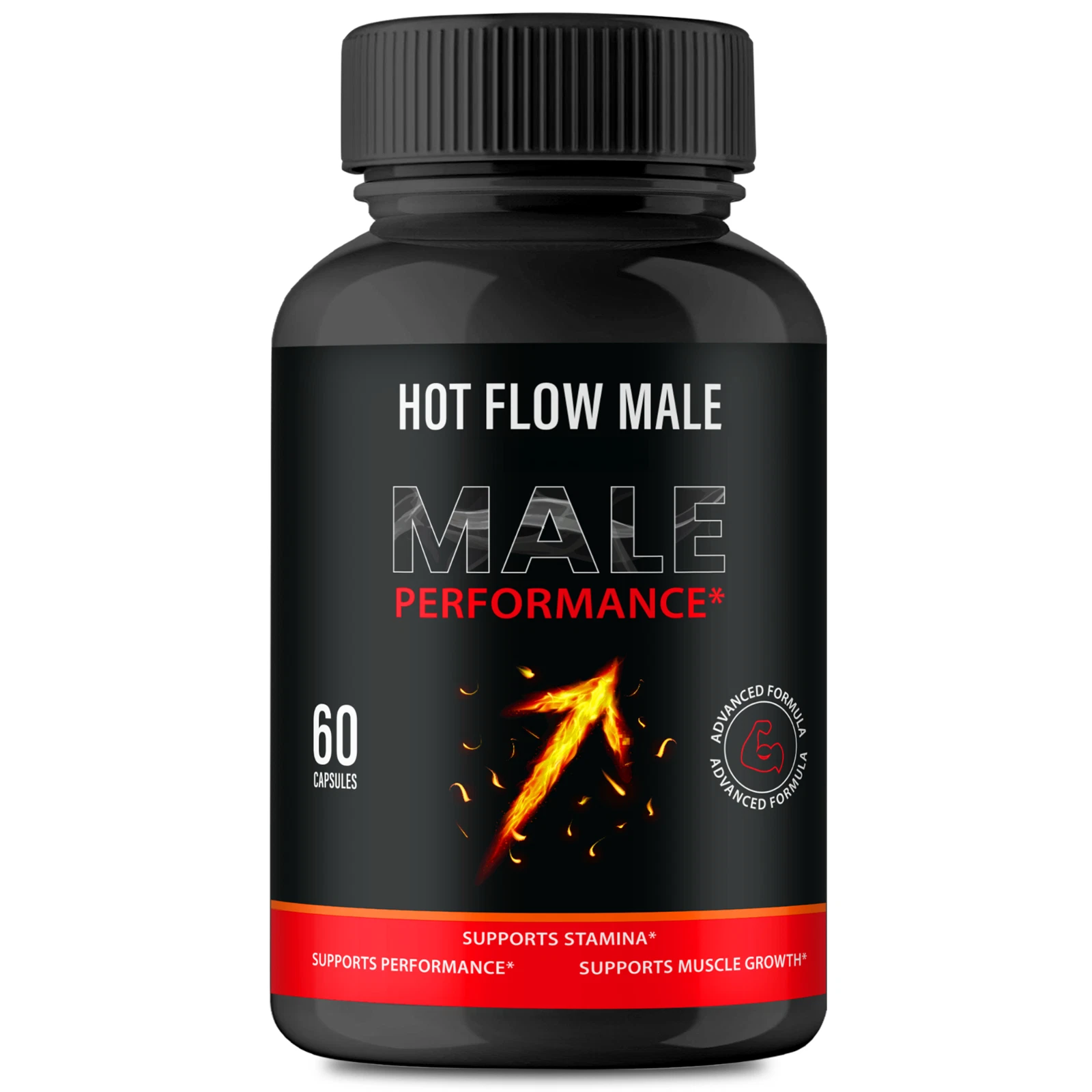 Hot Flow Male Enhancement Capsules, Performance & Drive Pills for Men 60ct
