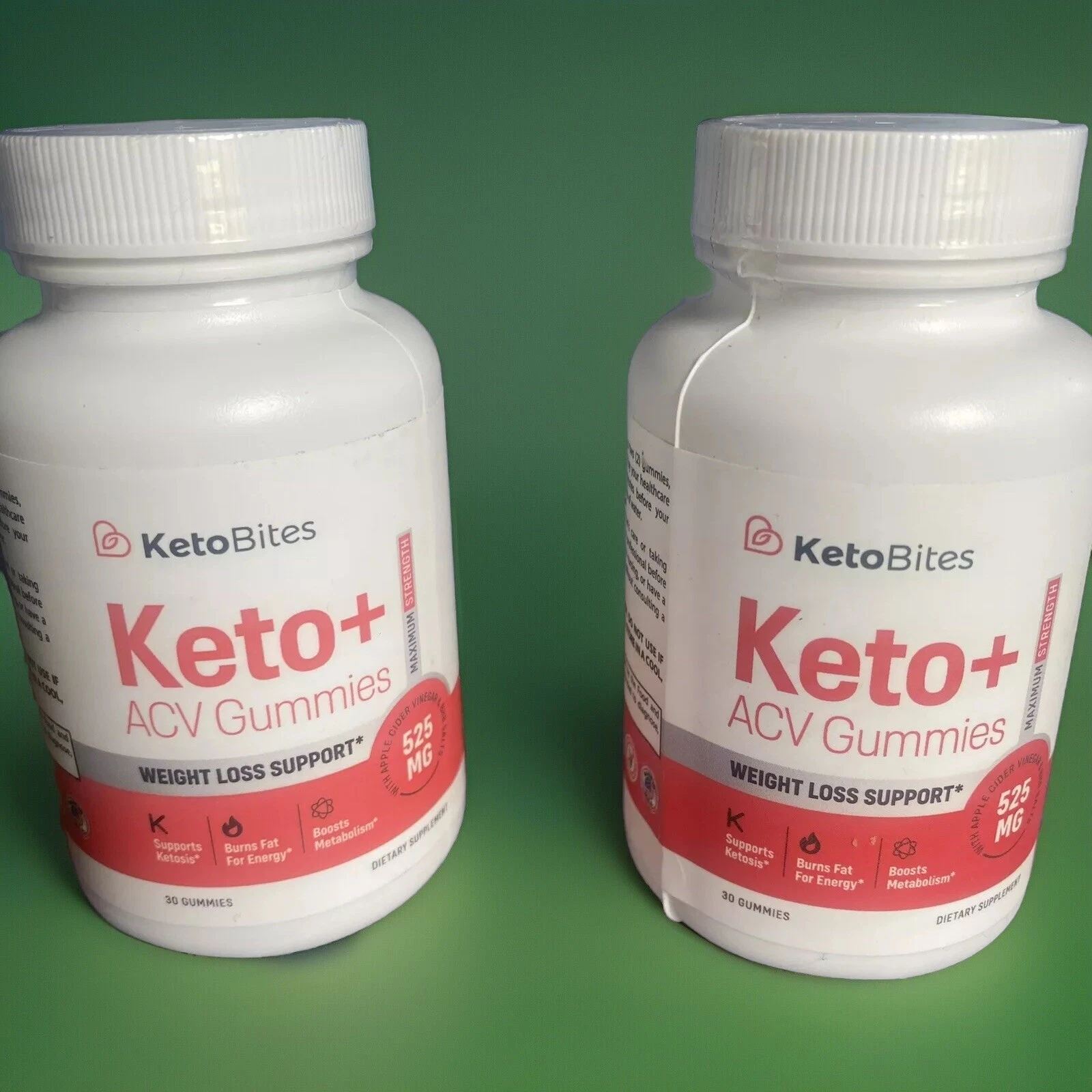 2 Keto Bites ACV Gummies Maximum Strength Weight Loss Supplement Exp02/2026