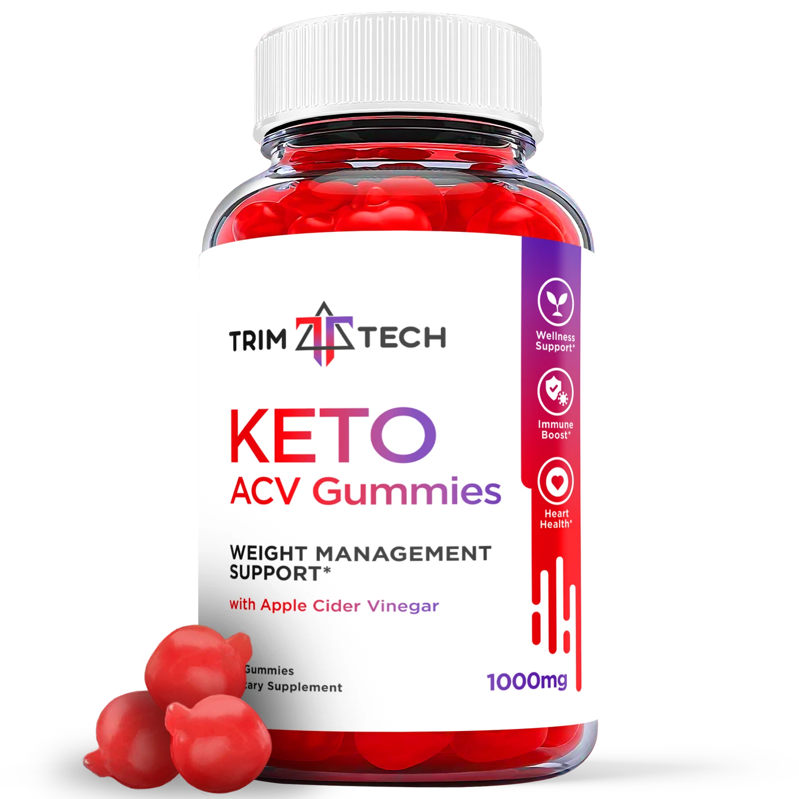 Trim Tech Keto Gummies - Trim Tech Keto ACV Gummies For Weight Loss (1 Pack)