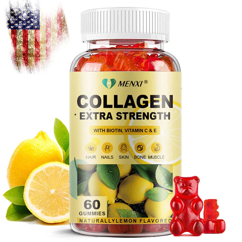 Collagen Gummies with Vitamin C, E, Zinc & Biotin Anti-aging Immune Health