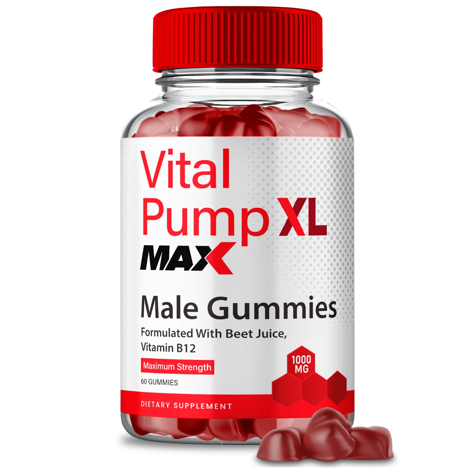 Vital Pump XL Max Men Gummies, Male Support for Energy & Performance 60ct